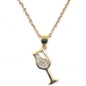 Wine Glass Necklace